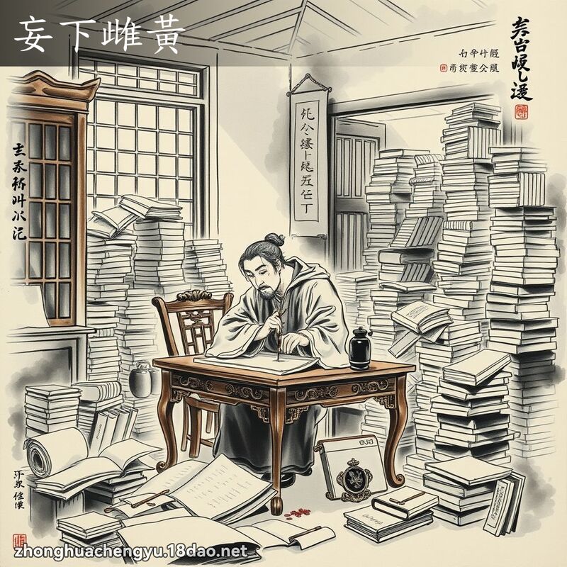 妄下雌黃 配图