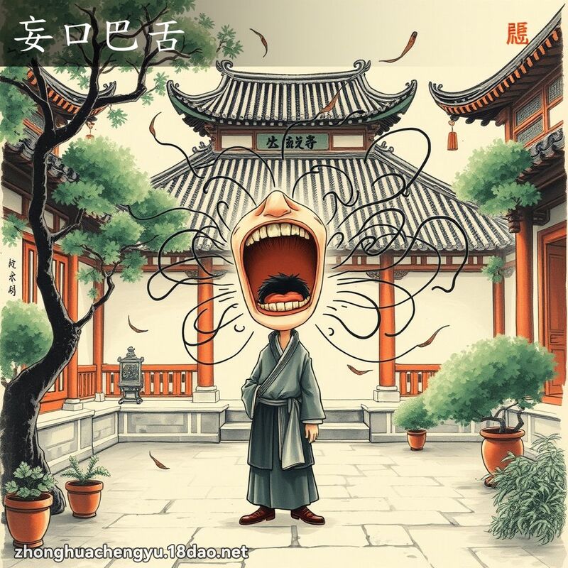 妄口巴舌 配图