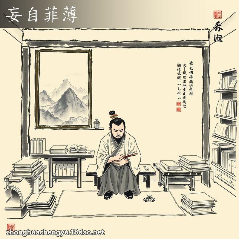 妄自菲薄 配图