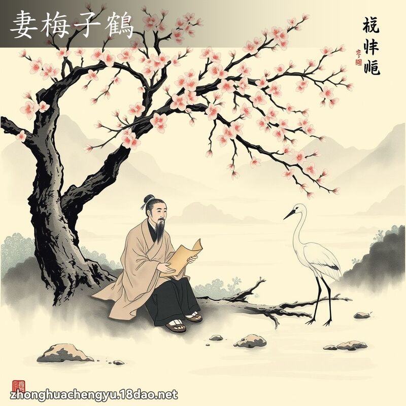 妻梅子鶴 配图