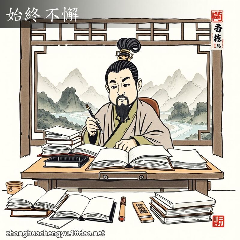 始終不懈 配图