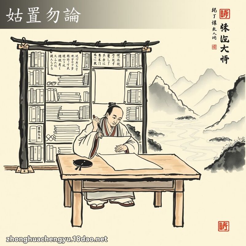 姑置勿論 配图
