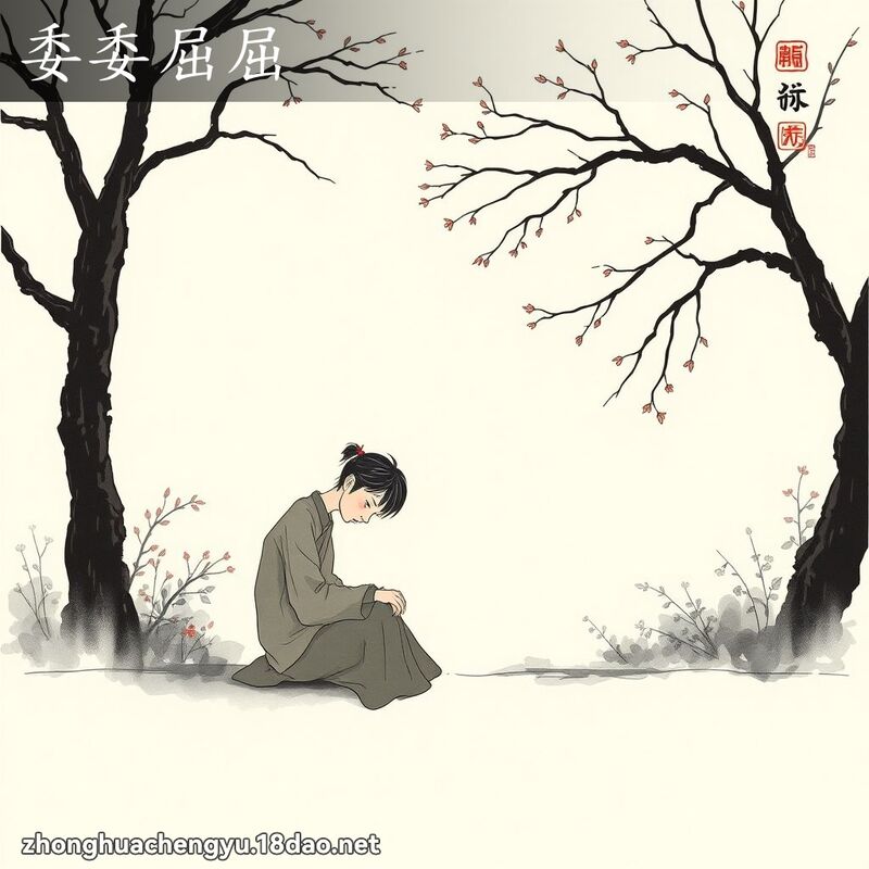 委委屈屈 配图