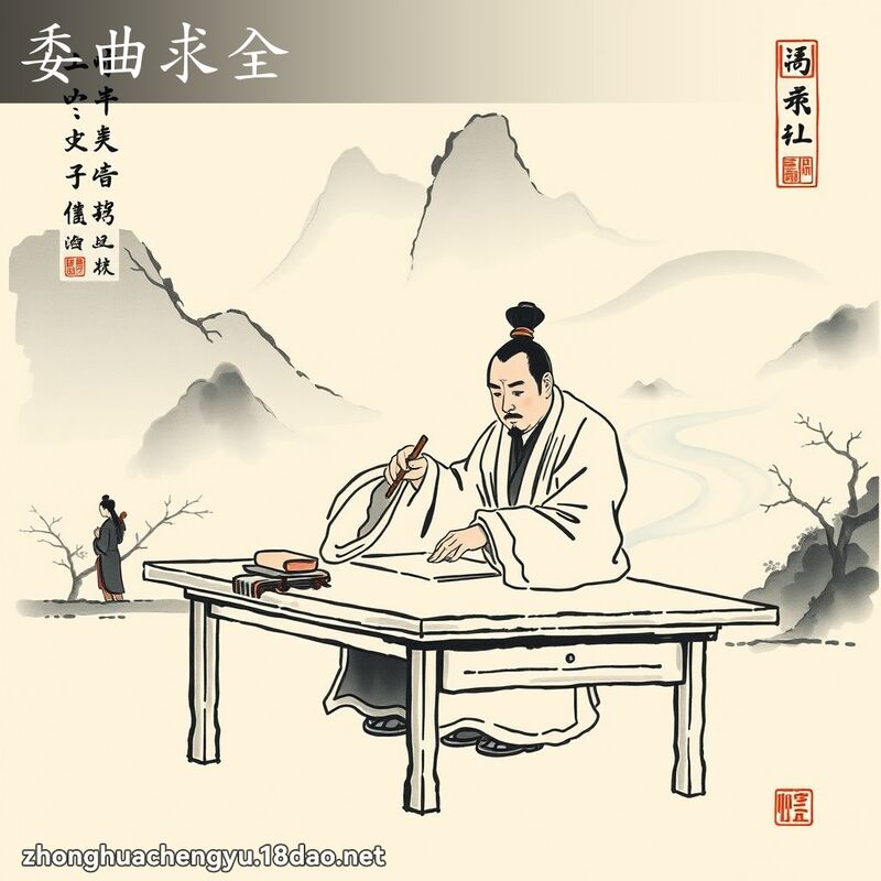 委曲求全 配图
