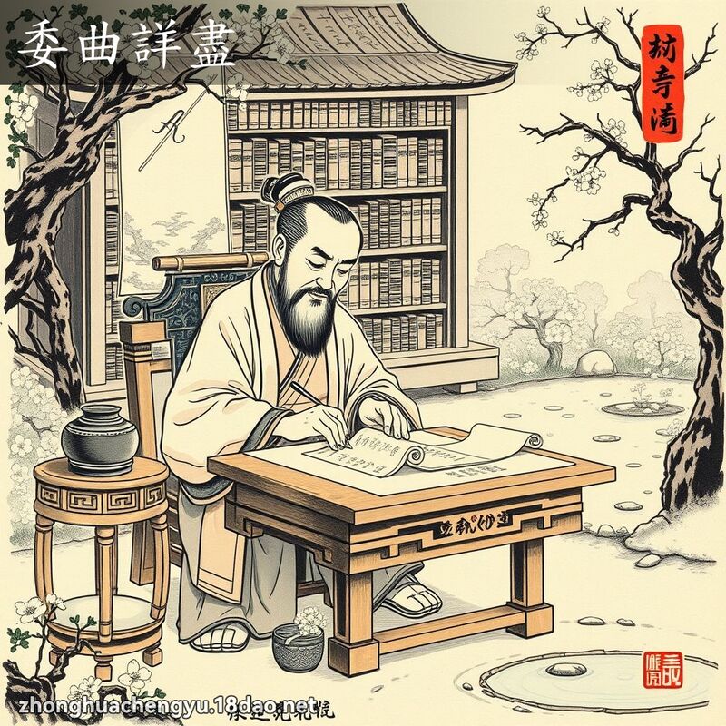 委曲详尽 - 中华成语配图