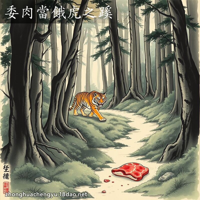 委肉當餓虎之蹊 配图