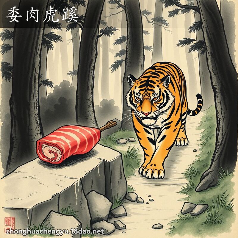 委肉虎蹊 配图