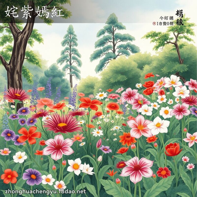 姹紫嫣紅 配图