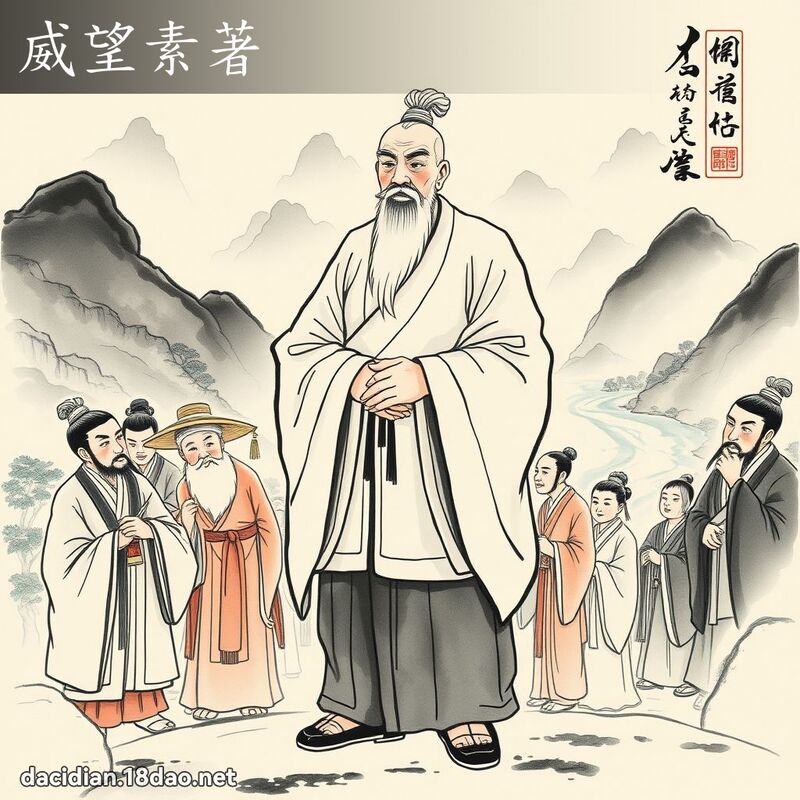 威望素著 - 中华成语配图