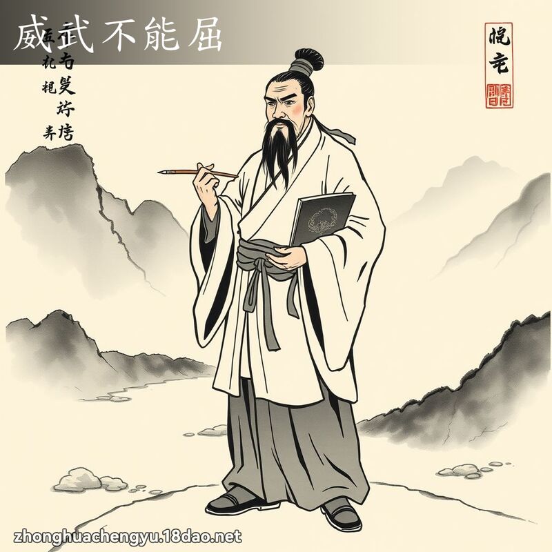 威武不能屈 配图