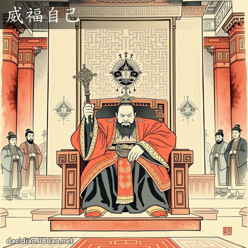 威福自己 - 中華成語配圖
