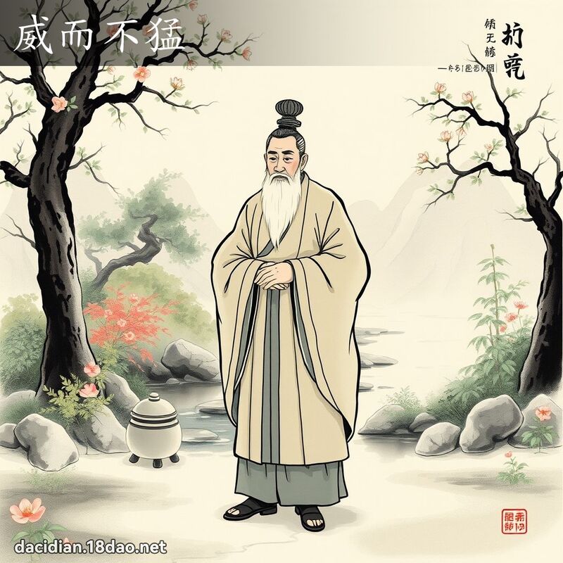 威而不猛 - 中華成語配圖