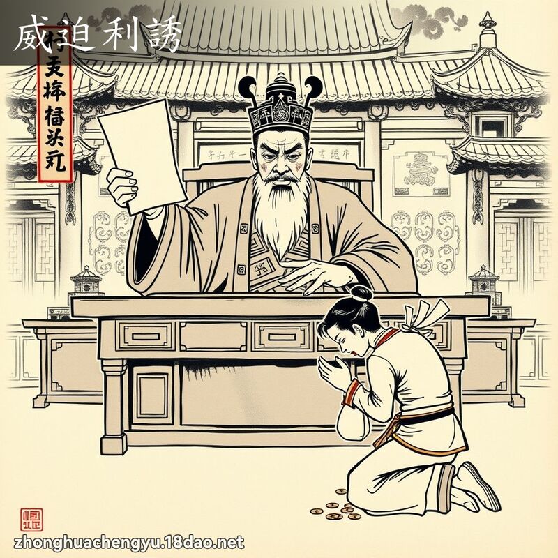 威迫利誘 配图