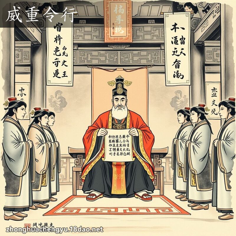 威重令行 配图