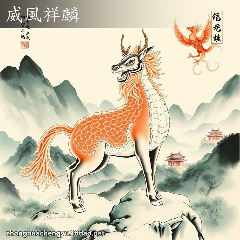 威風祥麟 - 中華成語配圖