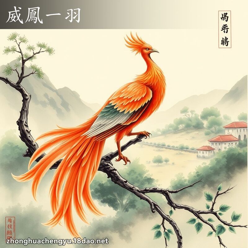 威鳳一羽 配图