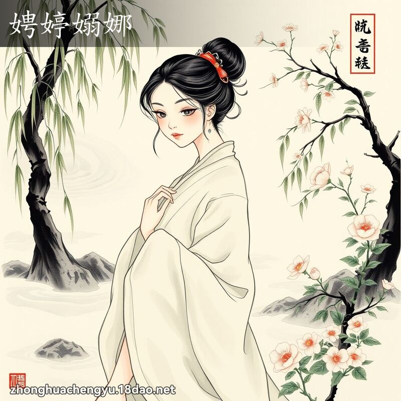 娉婷嫋娜 配图