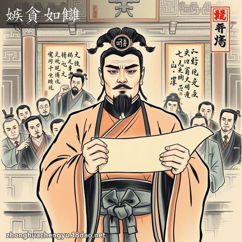 嫉貪如讎 - 中華成語配圖