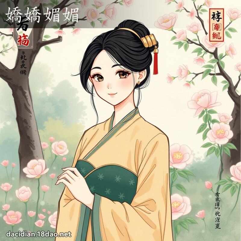 娇娇媚媚 - 中华成语配图