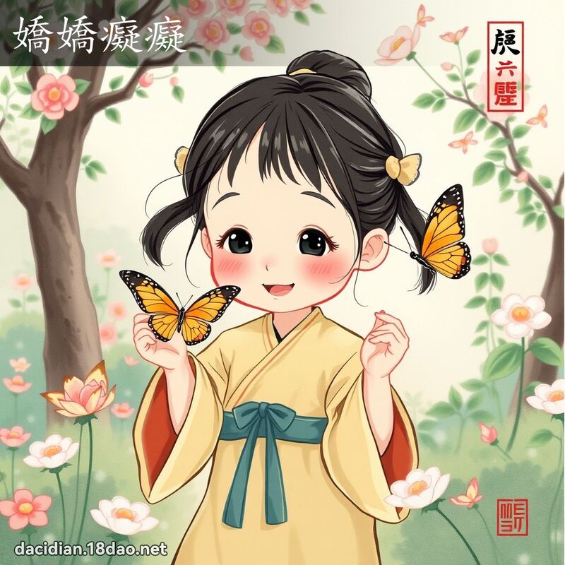娇娇痴痴 - 中华成语配图