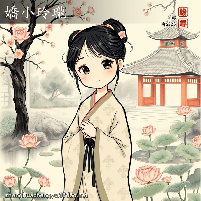 娇小玲瓏 - 中华成语配图