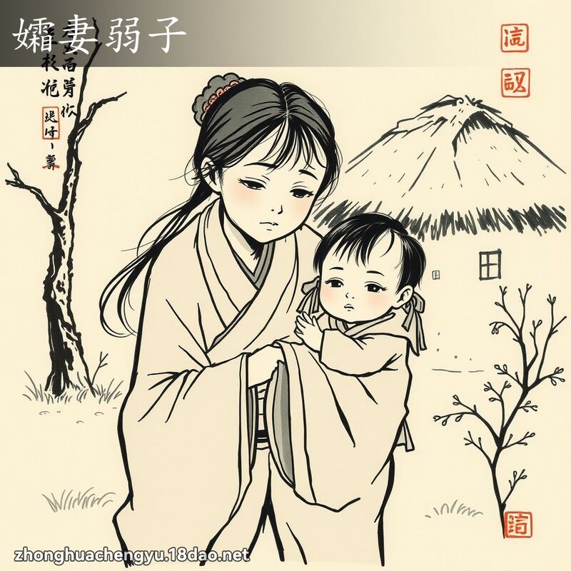 孀妻弱子 配图