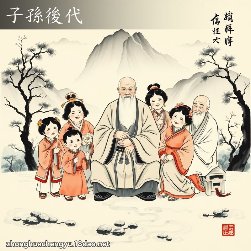 子孫後代 配图