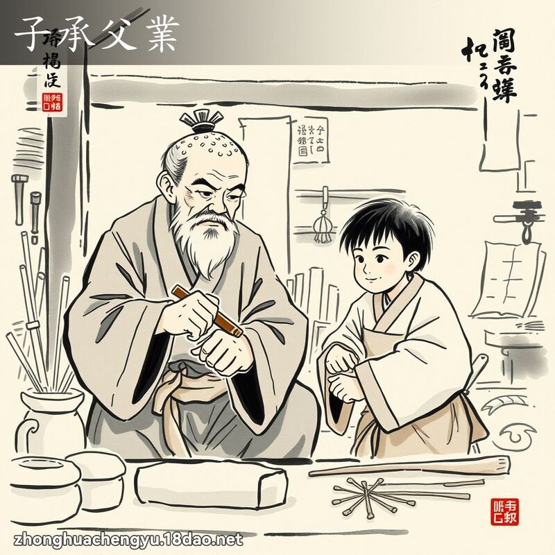 子承父業 配图