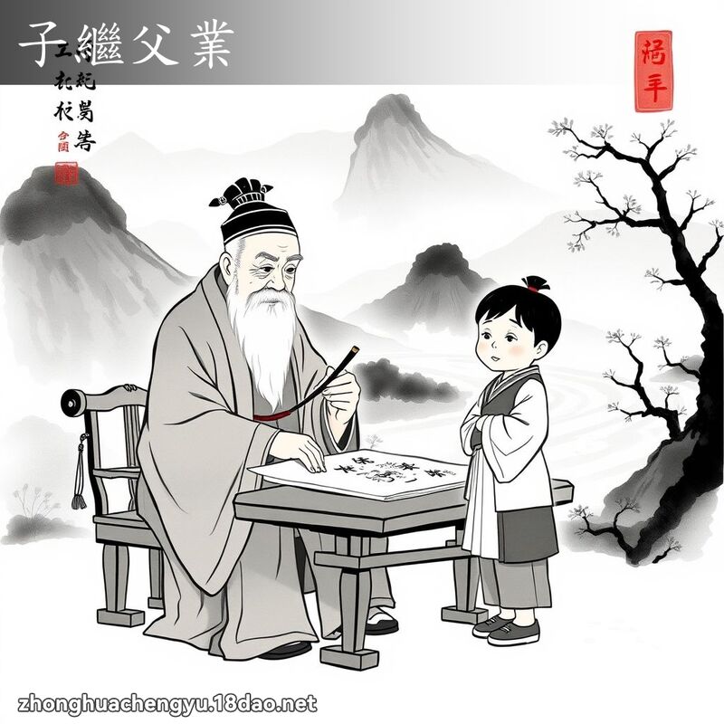 子繼父業 配图