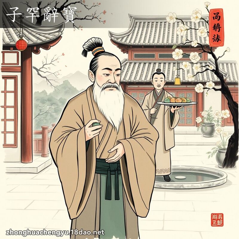 子罕辭寶 配图