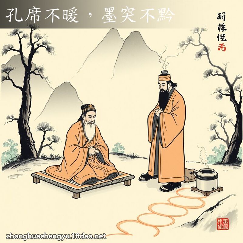 孔席不暖,墨突不黔 配图