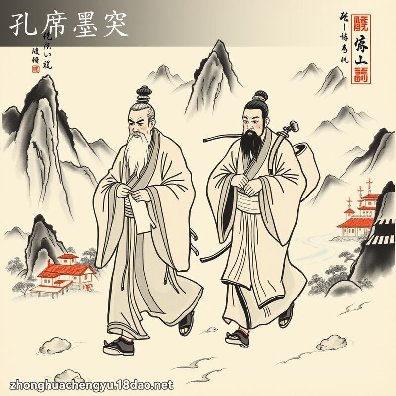 孔席墨突 配图