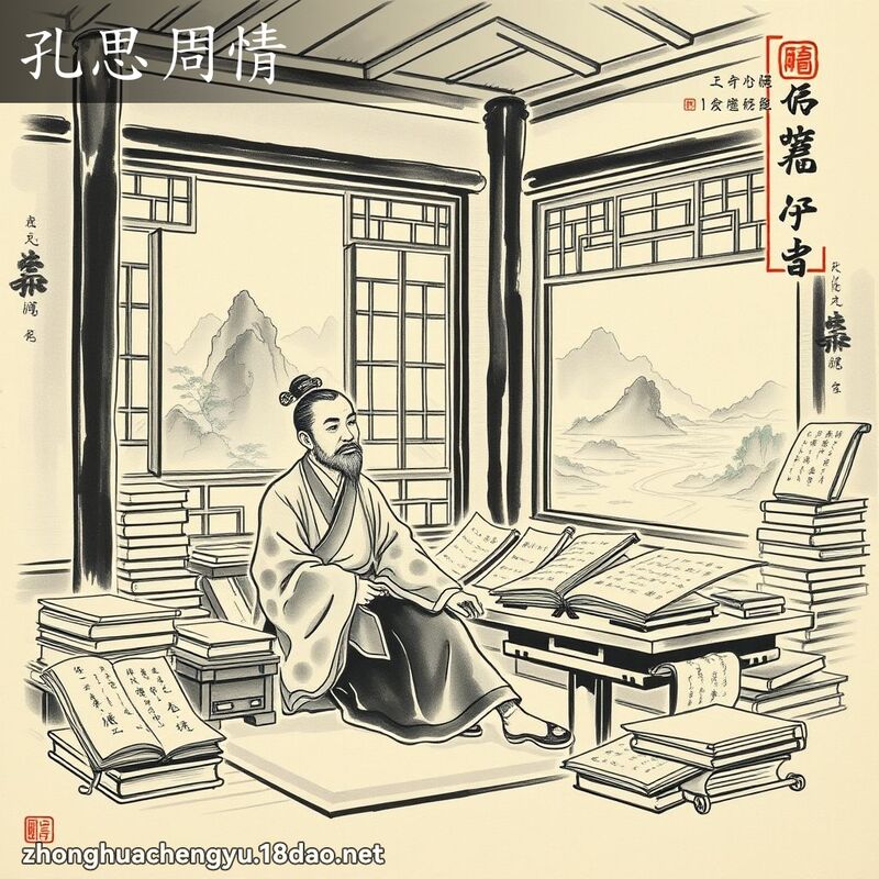 孔思周情 配图