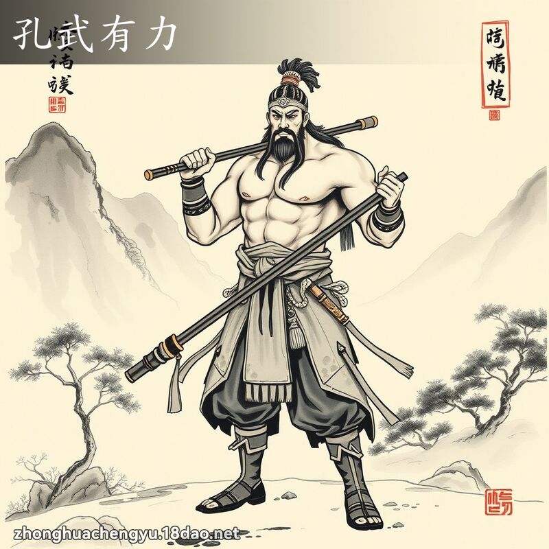 孔武有力 配图