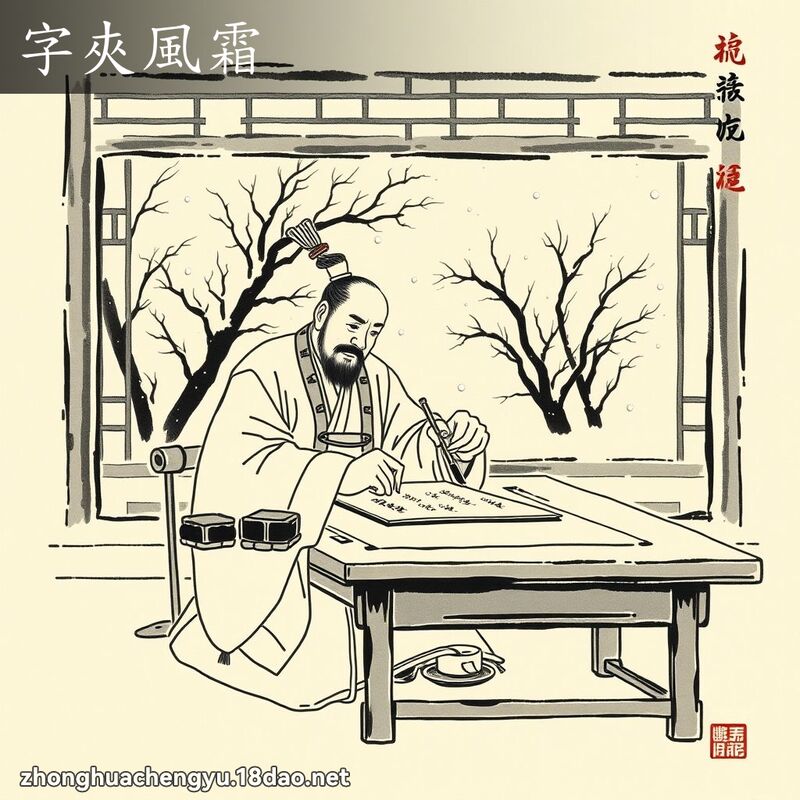 字夾風霜 配图