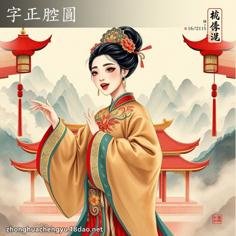 字正腔圓 配图
