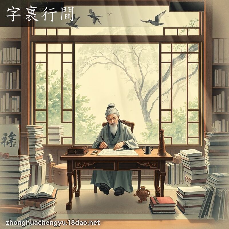 字裏行間 配图