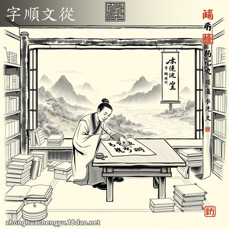 字順文從 配图