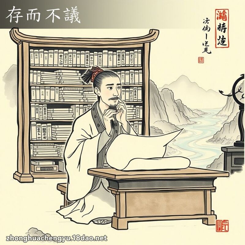 存而不議 配图