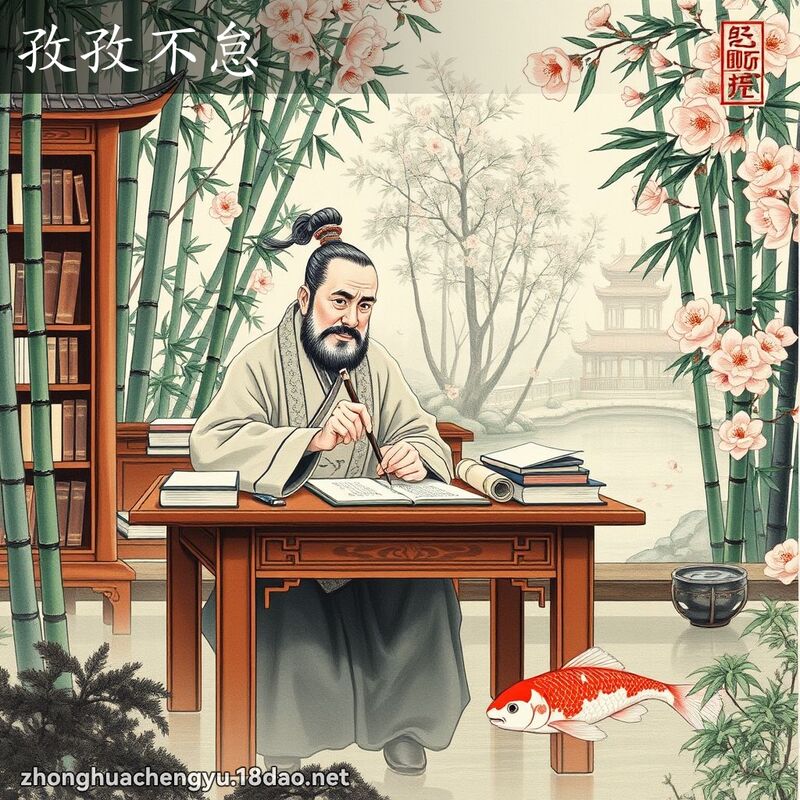 孜孜不怠 配图