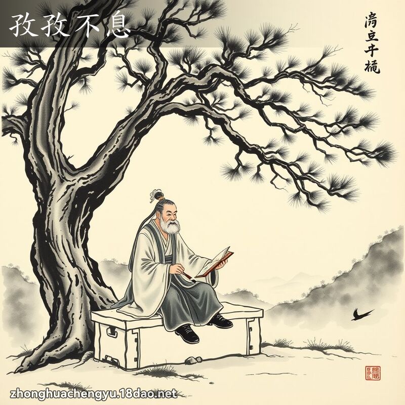孜孜不息 配图