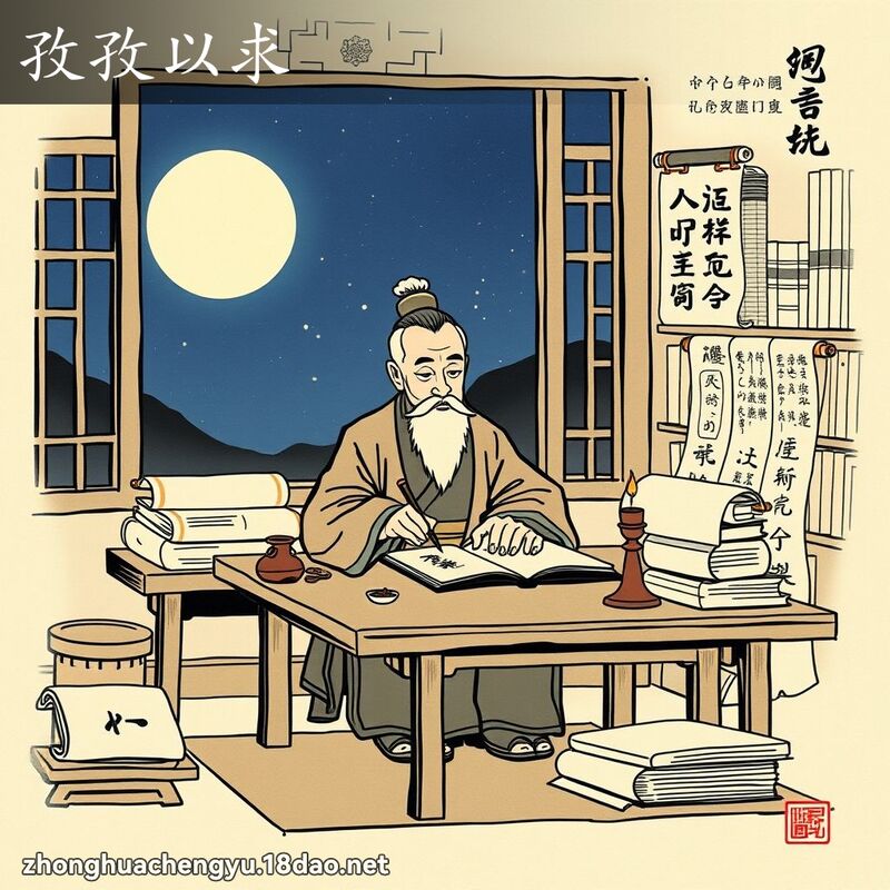 孜孜以求 配图