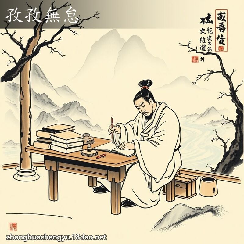 孜孜無怠 配图