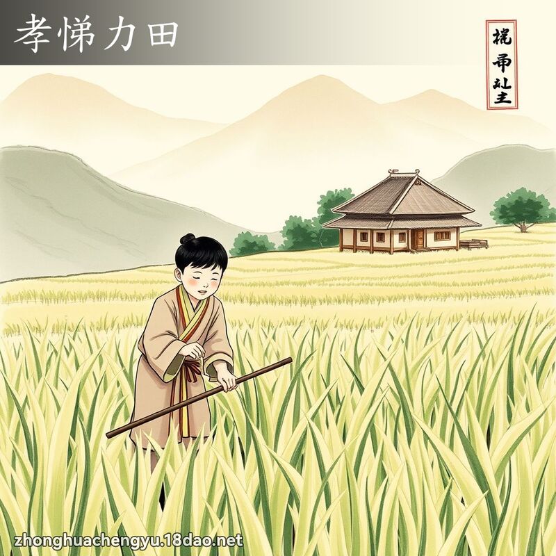 孝悌力田 配图