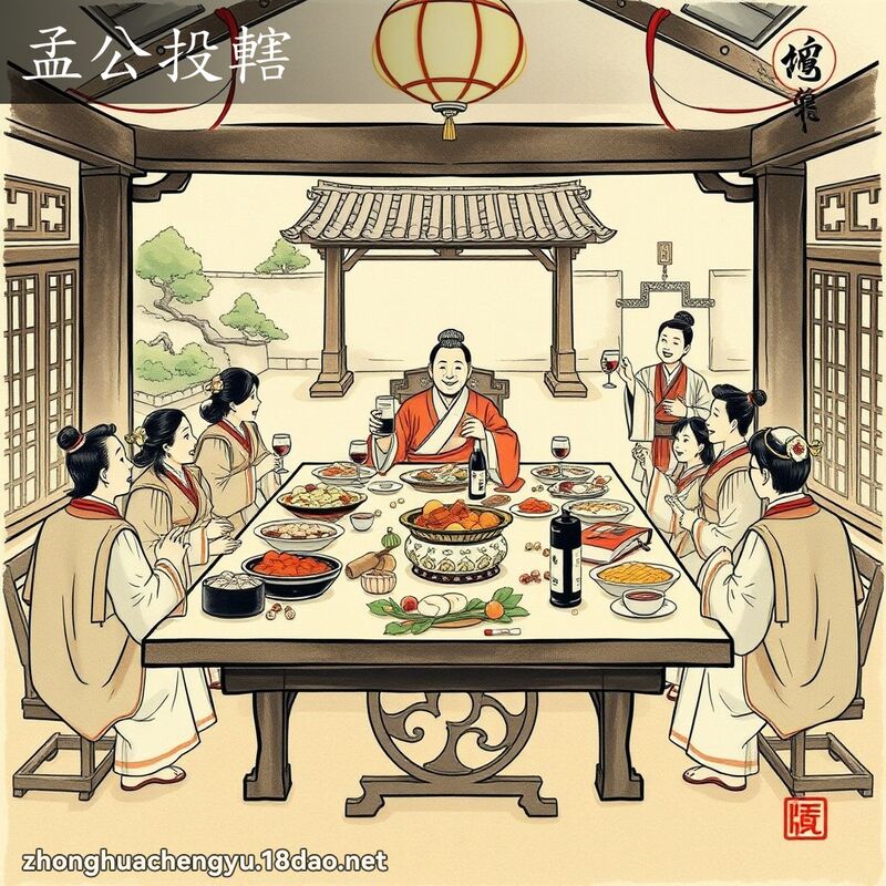 孟公投轄 配图