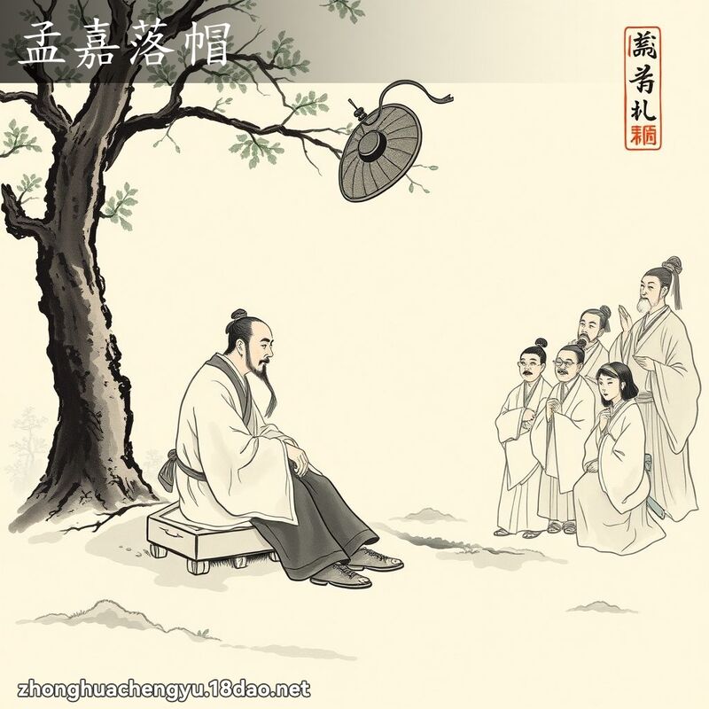 孟嘉落帽 配图