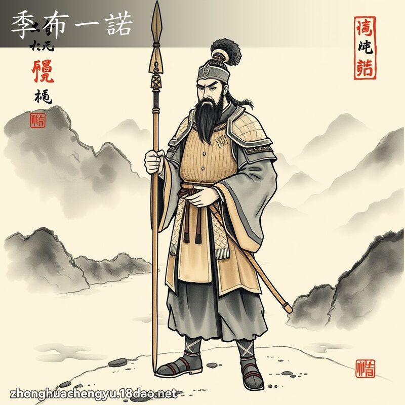 季布一諾 配图
