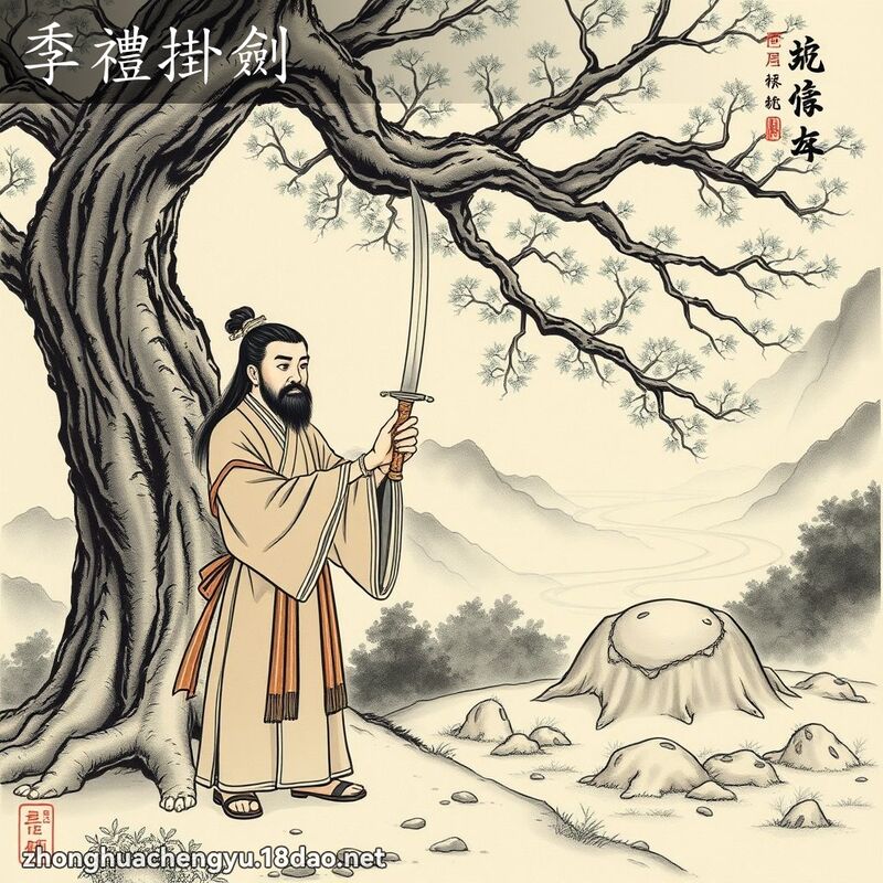 季禮掛劍 配图