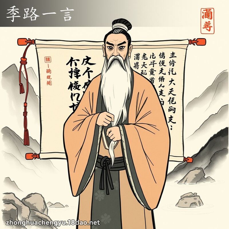 季路一言 配图