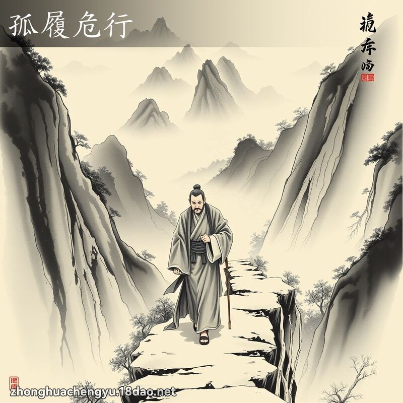 孤履危行 配图